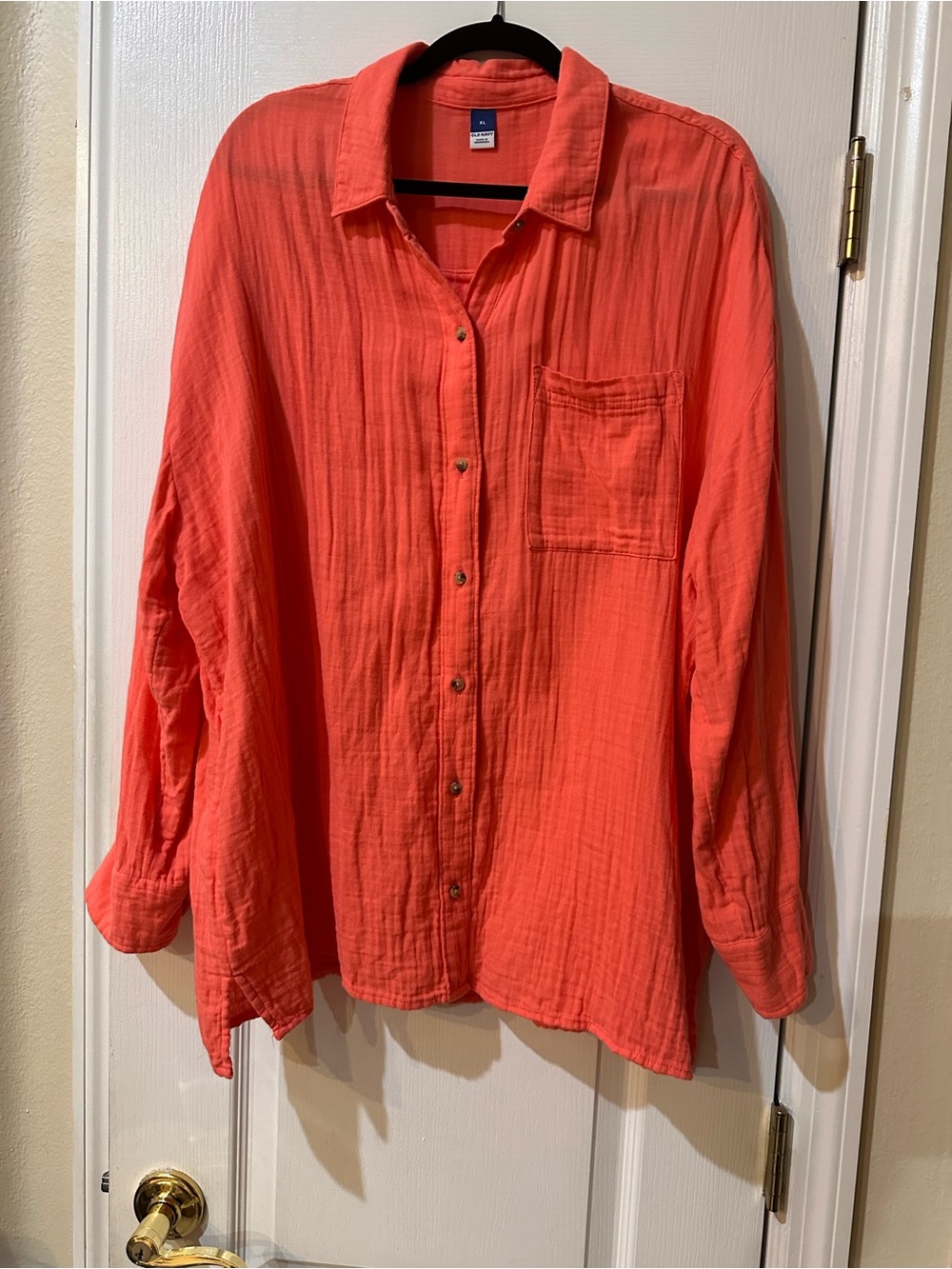 Old Navy Coral Button-Down Shirt